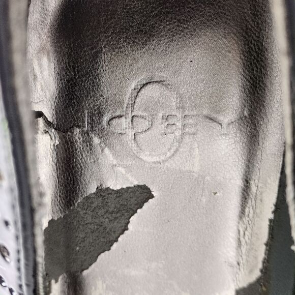 Joey Women's 9.5 Peep Toe 4" High Heels Bow Patent Brogue Trim Academia Preppy - Picture 7 of 8